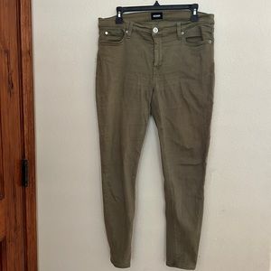 HUDSON Army Green skinny jean size 32